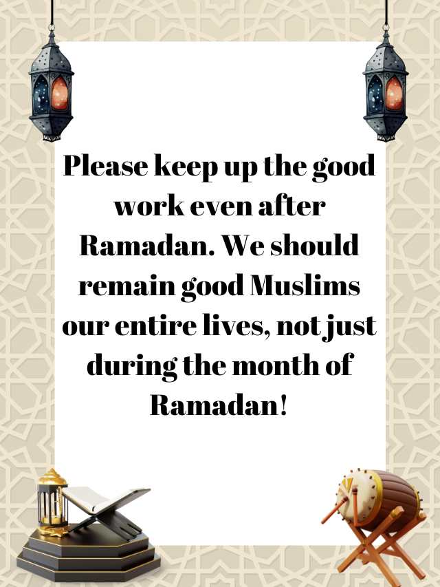 The End of Ramadan: A New Beginning