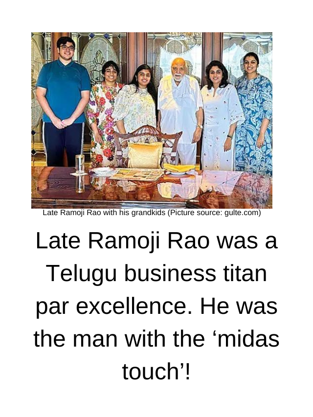 Delving into the Fascinating Life of Late Ramoji Rao